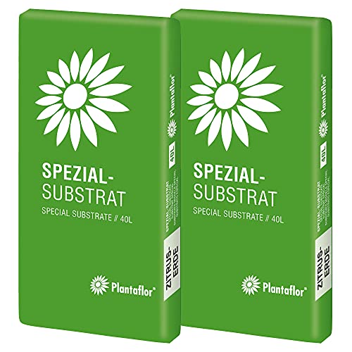 Plantaflor Spezial Substrat Zitruserde Mediterranpflanzenerde 80 L (2 x 40 L) von Plantaflor