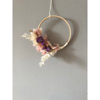 Trockenblumenkranz Ca. 20 cm, Trockenblumenkranz Türkranz Ring Trockenblumen Boho Floral Hooptrockenblumenring Kranz Frühling von Plantarelle