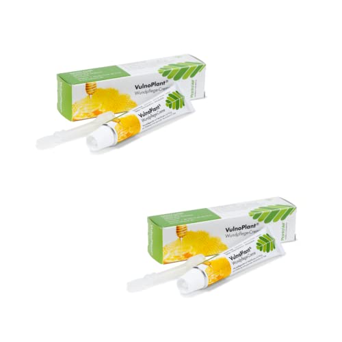 Plantavet VulnoPlant Wundpflegecreme | Doppelpack| 2 x 10g | Wundpflegecreme für Tiere | Kann zur Förderung Einer gesunden Hautfunktion beitragen | Mit Heilpflanzen und Honig von Plantavet