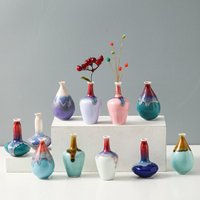 Einzigartige Mini-Keramikvasen, Glasierte Vase, Kleine Vasen, Kleiner Glasierter Keramiktopf, Keramik, Miniatur-Pflanzentöpfe, Knospenvasen von PlanterMaker