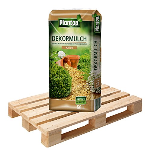 1 Palette DekorMulch Natur mit 39 Sack je 50 Liter = 1950 Liter von Plantop