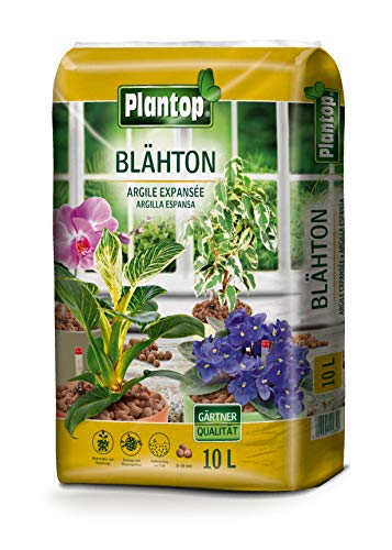 10 Liter Blähton Ton Drainage Schüttung Hydro Dämmung Körnung 8-16mm von Plantop