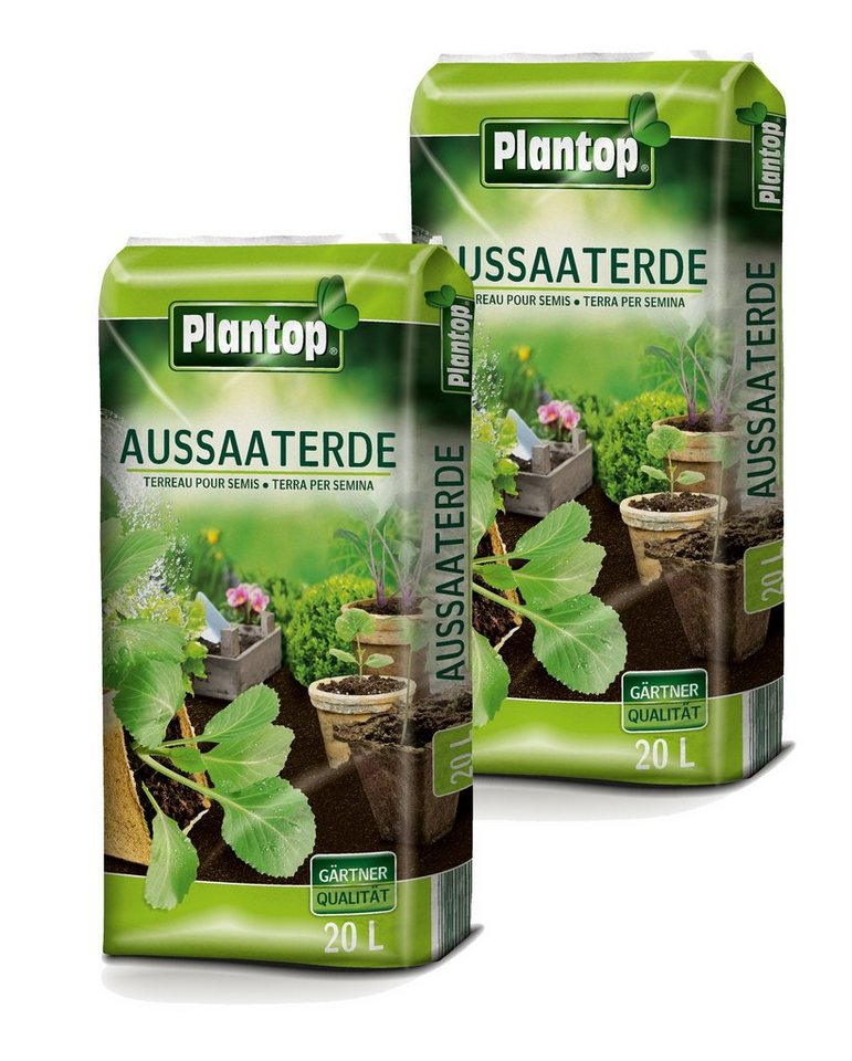 Plantop Anzucht- und Kräutererde Kultursubstrat, (2-St) von Plantop