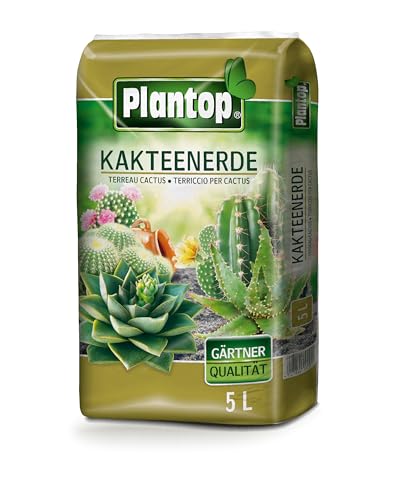 Kakteenerde Plantop Gärtnerqualität 5 Liter von Plantop