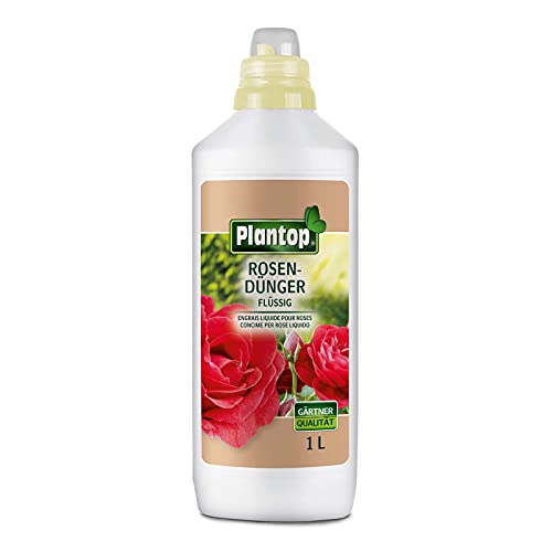 PLANTOP Rosendünger flüssig 1,0 l NPK-Düngerlösung 7+5+6 mit Spurennährstoffen von Plantop