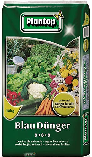 Plantop Blaudünger 10 kg Universal EG-Düngemittel Dünger NPK 8+8+8 PE-Beutel von Plantop