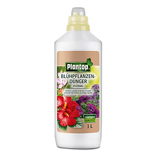 Plantop Blühpflanzendünger flüssig 1,0 l NPK-Düngerlösung 5+5+7 mit Spurennährstoffen von Plantop