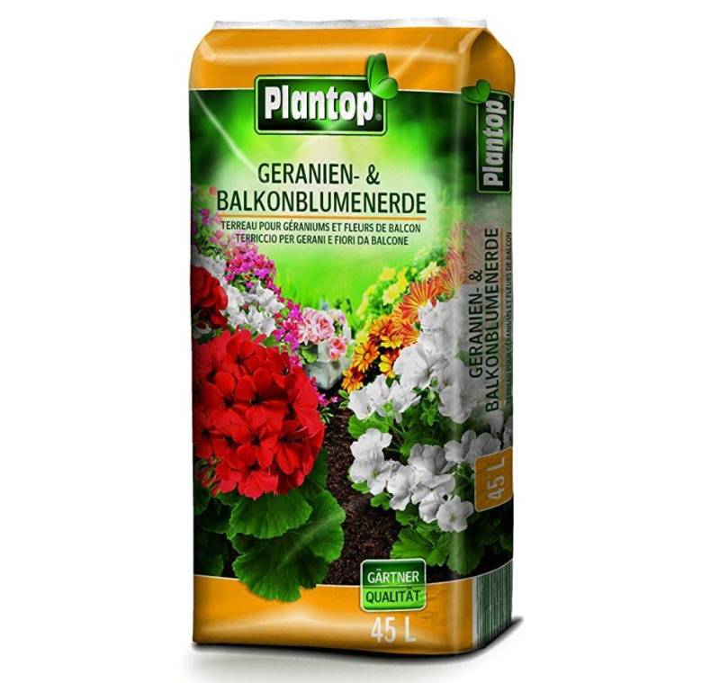 Plantop Blumenerde PLANTOP Geranien- und Balkonblumenerde, 45 Ltr von Plantop