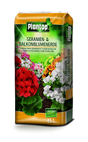 Plantop Geranienerde & Balkonblumenerde 45 Liter Blumenerde Balkonblumen Erde von Plantop