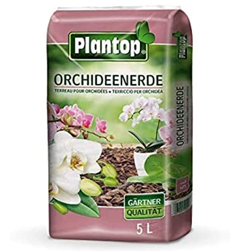 Plantop ORCHIDEENERDE 5 l. Hochwertige Spezialerde für Orchideen. Pinienrinde mit Spaghnum. Z2400 von Plantop