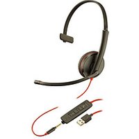 PLANTRONICS Blackwire C3215 USB-Headset schwarz, rot von Plantronics