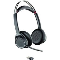 Plantronics UC B825M Telefon On Ear Headset Bluetooth® Stereo Schwarz Noise Cancelling Mikrofon-Stu von Plantronics