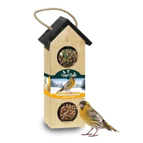 Bird Buffet | Vogelfutter Bird-Chalet zum afhängen 3v | Vogelfutter für Kleiber | 1x 200gr | 4-Jahreszeiten-Futter | vogelhaus zum aufhängen | vogelfutter wildvögel ganzjährig | vogelhaus wetterfest von Plants by Frank