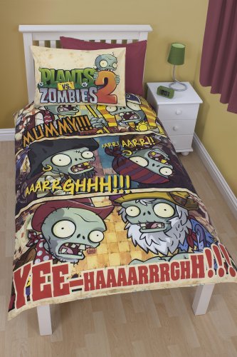 Plants vs Zombies Single Panel Bettbezug und Kissenbezug Set von Plants vs Zombies