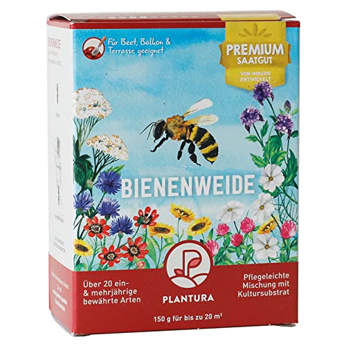 Plantura Bienenweide, ein- & mehrjährige Saatgut-Mischung für Insekten, 150 g für 20 m² von Plantura