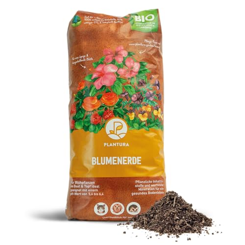Plantura Bio-Blumenerde, torffrei & vegan, Bio Erde mit Dünger für alle Garten- & Balkonpflanzen, drinnen & draußen, 12,5 L Plantura Bio-Blumenerde, torffrei & vegan, Bio Erde mit Dünger für alle Garten- & Balkonpflanzen, drinnen & draußen, 12,5 L von Plantura