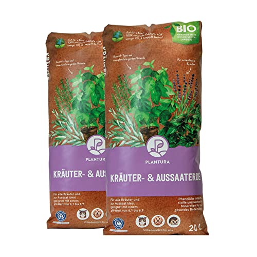 Plantura Bio-Kräuter- & Aussaaterde, torffrei & klimafreundlich, mit Perlite, 40 L von Plantura