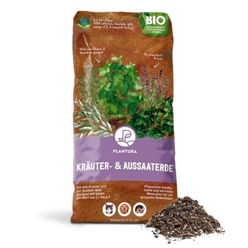 Plantura Bio-Kräuter- & Aussaaterde, torffrei & vegan, Bio Erde mit Perlite, zur Anzucht & für Kräuter, 5 L Plantura Bio-Kräuter- & Aussaaterde, torffrei & vegan, Bio Erde mit Perlite, zur Anzucht & für Kräuter, 5 L von Plantura