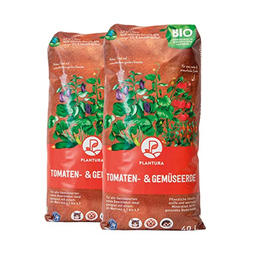Plantura Bio-Tomaten- & Gemüseerde, torffrei & klimafreundlich, vorgedüngt, 80 L von Plantura