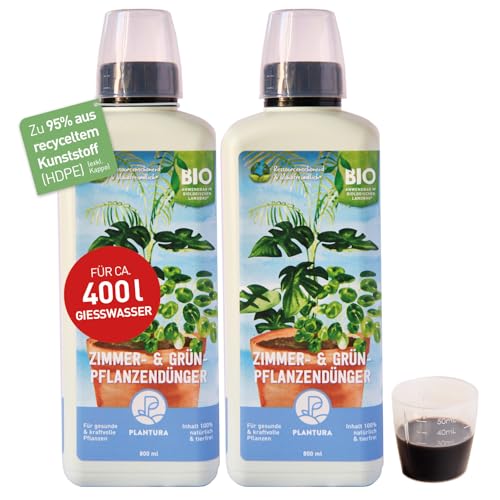 Plantura Bio-Zimmer- & Grünpflanzendünger, Flüssigdünger für Zimmerpflanzen & Palmen, 1,6 L von Plantura