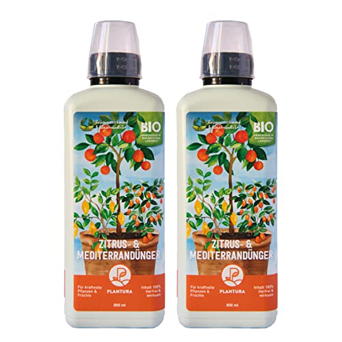 Plantura Bio Zitrus- & Mediterrandünger, 2er Set, Bio Flüssigdünger für Zitronenbaum & Co, 1,6 Liter Plantura Bio Zitrus- & Mediterrandünger, 2er Set, Bio Flüssigdünger für Zitronenbaum & Co, 1,6 Liter von Plantura
