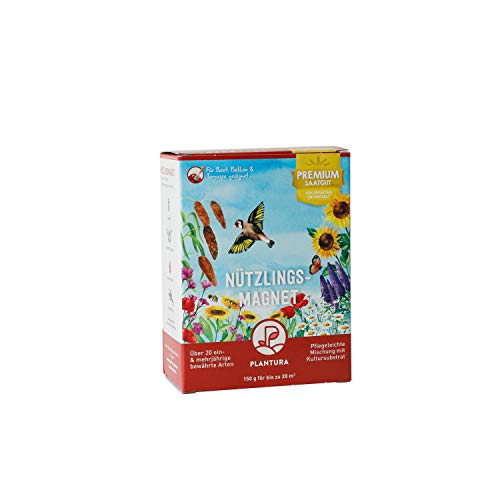 Plantura Nützlingsmagnet, 150 g, Premium-Saatgut für Nützlingswiese, ein- & mehrjährige Blumenmischung für Beet & Topf Plantura Nützlingsmagnet, 150 g, Premium-Saatgut für Nützlingswiese, ein- & mehrjährige Blumenmischung für Beet & Topf von Plantura