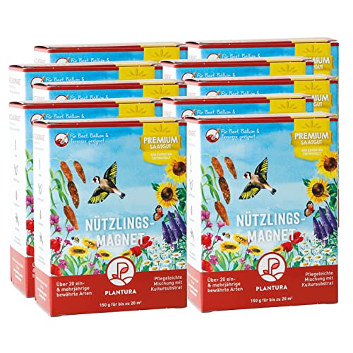 Plantura Nützlingsmagnet, 1500 g, Premium-Saatgut für Nützlingswiese, EIN- & mehrjährige Blumenmischung für Beet & Topf Plantura Nützlingsmagnet, 1500 g, Premium-Saatgut für Nützlingswiese, EIN- & mehrjährige Blumenmischung für Beet & Topf von Plantura