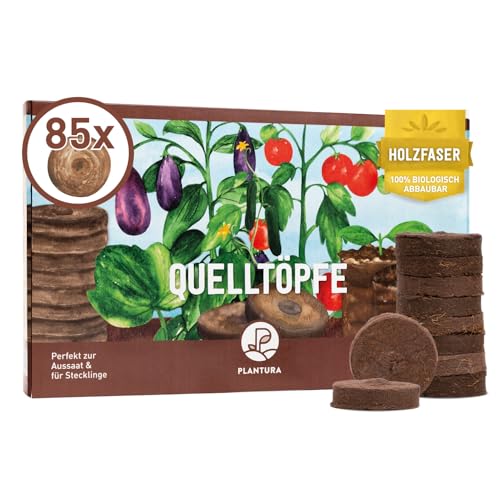 Plantura Quelltöpfe aus Kokosfaser, 85 Stück, Jiffy Quelltabletten, 100% biologisch abbaubar & torffrei, für Aussaat & Stecklinge, ⌀ 3,4 cm Plantura Quelltöpfe aus Kokosfaser, 85 Stück, Jiffy Quelltabletten, 100% biologisch abbaubar & torffrei, für Aussaat & Stecklinge, ⌀ 3,4 cm von Plantura