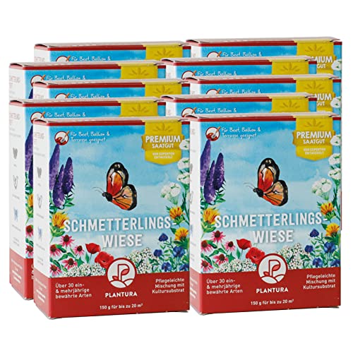 Plantura Schmetterlingswiese, 1500 g, Premium-Saatgut, EIN- & mehrjährige Blumenmischung für Beet & Topf Plantura Schmetterlingswiese, 1500 g, Premium-Saatgut, EIN- & mehrjährige Blumenmischung für Beet & Topf von Plantura