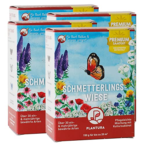 Plantura Schmetterlingswiese, 600 g, Premium-Saatgut, EIN- & mehrjährige Blumenmischung für Beet & Topf Plantura Schmetterlingswiese, 600 g, Premium-Saatgut, EIN- & mehrjährige Blumenmischung für Beet & Topf von Plantura