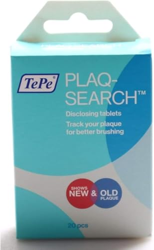 Plaqsearch Advanced - Kautabletten Zur Aufdeckung Von Zahnbelag Plaque Mit Fruchtgeschmack - 20 Tabletten von TePe