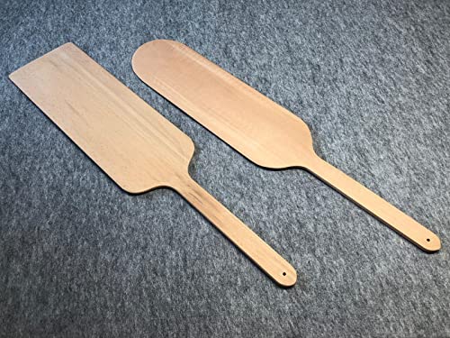 Plas-Tex Pizzaschieber Pizzaschaufel Pizzaheber Brotschaufel Pide Pizza Döner Holz - 2 Varianten (B) von Plas-Tex