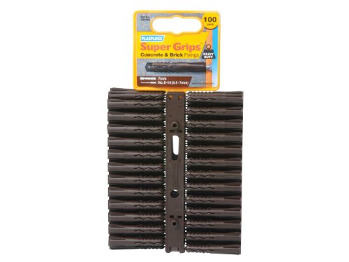 Plasplug SBP503 Brown Supergrip Fixings (100) von PLASPLUGS