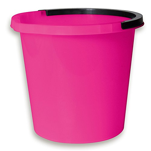 Plast Team Atlanta Eimer, 10 l, Polypropylen Kunststoff, Fuchsia pink, Einheitsgröße von Plast Team