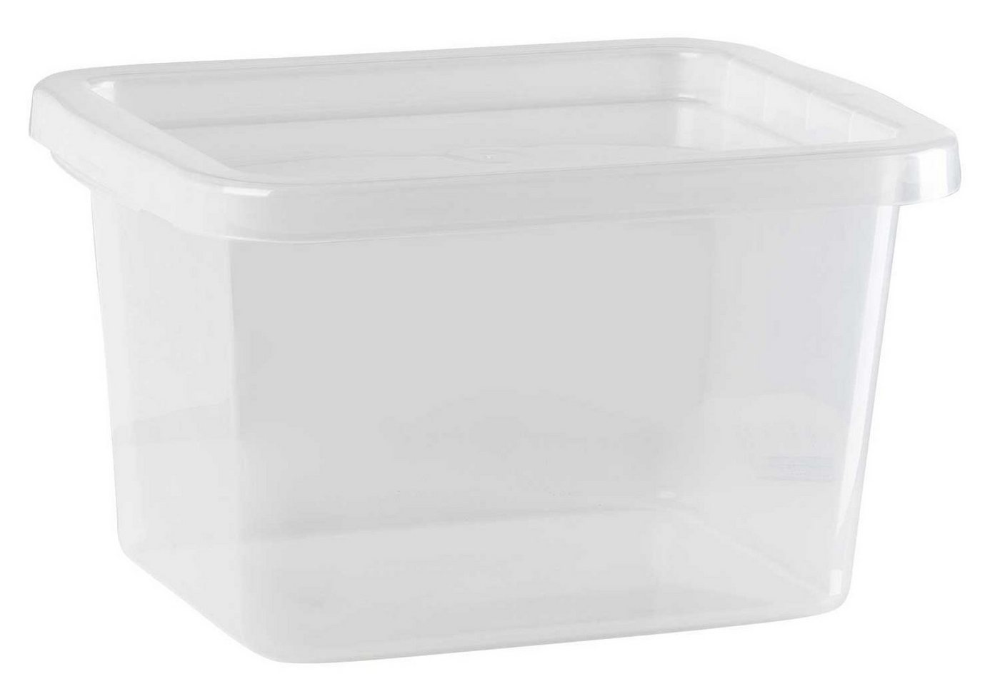 Plast Team Aufbewahrungsbox CAESAR, Box, Transparent, 33 x 25 cm, stapelbar von Plast Team