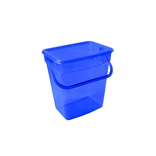 Plast Team Waschpulver Aufbewahrungsbox mit Deckel Futterbehalter Behälter (6L, Blau) von Plast Team