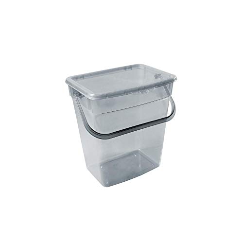 Plast Team Waschpulver Aufbewahrungsbox mit Deckel Futterbehalter Behälter (6L, Grau) von Plast Team