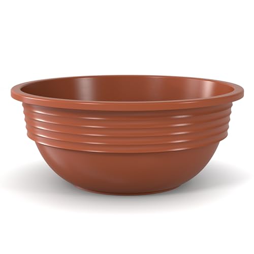 Plastard Blumenschale 40 cm Durchmesser Terrakotta Pflanzschale aus Kunststoff witterungsbeständiger Pflanztopf für Garten Balkon Terrasse runde Pflanzschale großes Pflanzgefäß ohne Löcher Plastard Blumenschale 40 cm Durchmesser Terrakotta Pflanzschale aus Kunststoff witterungsbeständiger Pflanztopf für Garten Balkon Terrasse runde Pflanzschale großes Pflanzgefäß ohne Löcher von Plastard