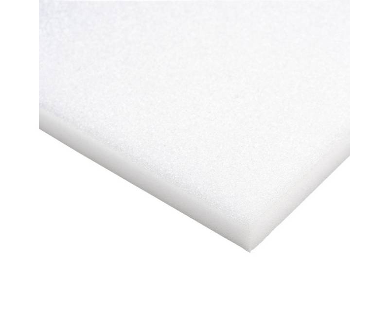 Planenscout Dämmplatte Plastazote® LD29 Polyethylen PE Schaumstoff Hartschaumstoff weiß 1000x, (1-St), 1000 x 500 x 10 mm [L x B x H] von Planenscout