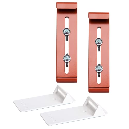 Plastia FixPot der unsichtbare Blumenkastenhalter für jedes Fenster mit Fensterbank- Blumenkasten Halterung 2 er Set mit Adapter Terrakotta - Befestigung ohne Bohren von Plastia