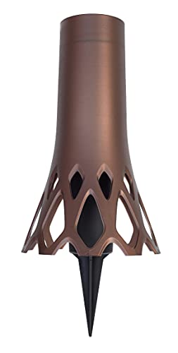 Plastia Grabvase mit Erdspieß Roseta Bronze 1,3 L - Friedhofsvase aus Kunststoff - Steckvase als Grabschmuck - UV-und witterungsbeständige Blumenvase Plastia Grabvase mit Erdspieß Roseta Bronze 1,3 L - Friedhofsvase aus Kunststoff - Steckvase als Grabschmuck - UV-und witterungsbeständige Blumenvase von Plastia