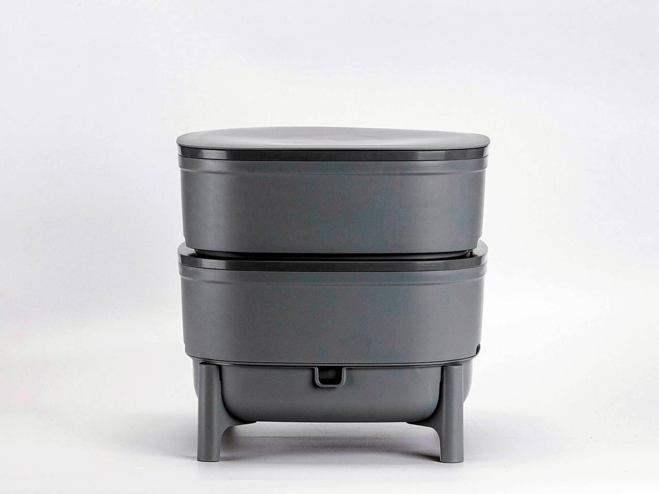Plastia Komposter Wurmkomposter grau recycelt 30015p von Plastia
