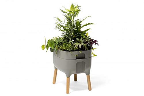 Plastia Urbalive Low Planter 48cm - Light Anthracite von Plastia