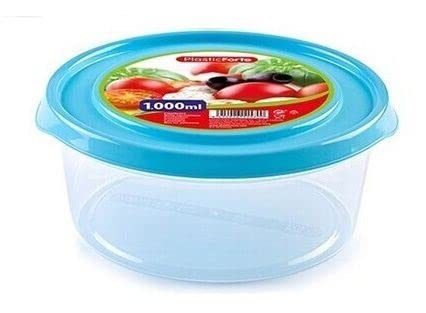 Plastic Forte - Basic Lunchbox rund 1000 ml von Plastic Forte