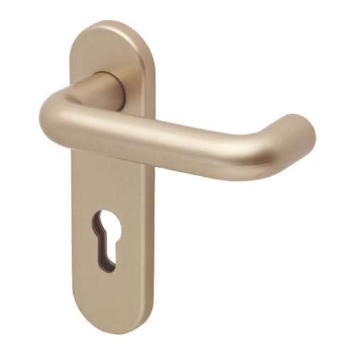 Plastic Hardware Store Farbiger Doppelgriff für Feuerschutztüren, Brandschutztüren aus Nylon und Stahlkern, schwer entflammbar - Perle - 1 Stück von Plastic Hardware Store