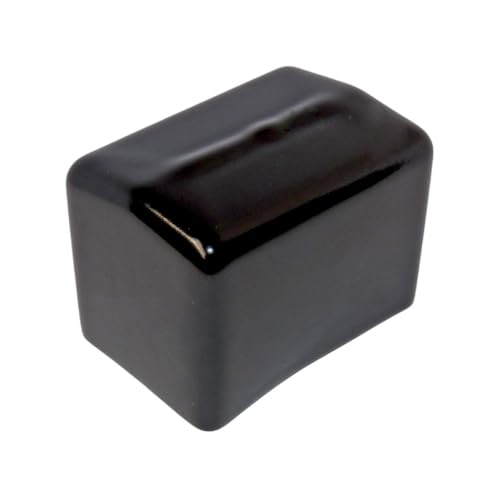 Rechteckige Kappe aus Gummi (PVC), Abdeckung zum Schließen von rechteckigen Rohren, Fuß für Stühle, Hocker, Tische - 50 x 30 cm - Schwarz - 8 Stück - Plastic Hardware Store von Plastic Hardware Store