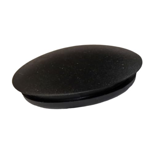 Runde Lochabdeckung aus Kunststoff (PVC), weicher Verschlussdeckel aus Gummi, für Löcher auf Blech, Spardosen usw. - 9 - Schwarz - 25 Stück - Plastic Hardware Store von Plastic Hardware Store