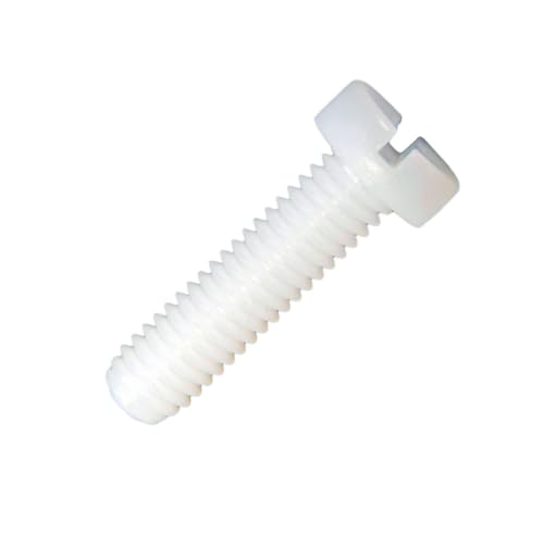 Zylinderkopfschrauben DIN84 aus Kunststoff (Nylon 6.6), strapazierfähig, Schraubenzieher, für Montage, Industrie und Haushalt - M5X16 - Weiß - 100 Stück - Plastic Hardware Store von Plastic Hardware Store
