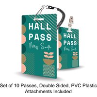 Urban Oasis Theme Klassenzimmer Hall Passes Für Lehrer, Personalisiert, Pass Set Mit 10 Stück Urban Oasis Theme Klassenzimmer Hall Passes Für Lehrer, Personalisiert, Pass Set Mit 10 Stück von PlasticInvitations