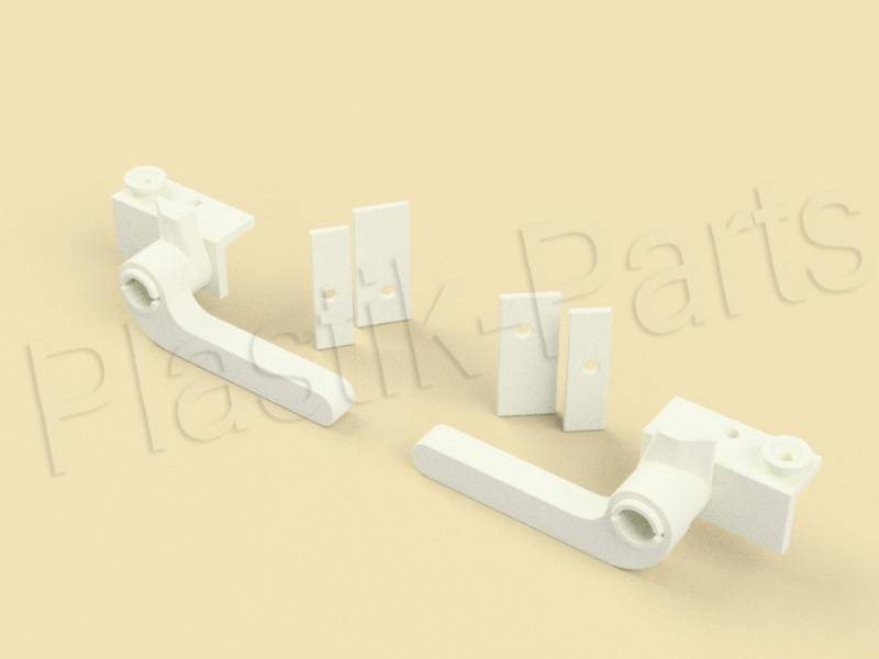 Plastik Parts Fensterbeschlag Griffsatz Kellerfenster Fenstergriff Ersatzteil Riegel Set Mea Mealon von Plastik Parts
